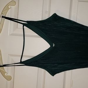 Charlotte Russe maxi semi-formal dark green dress